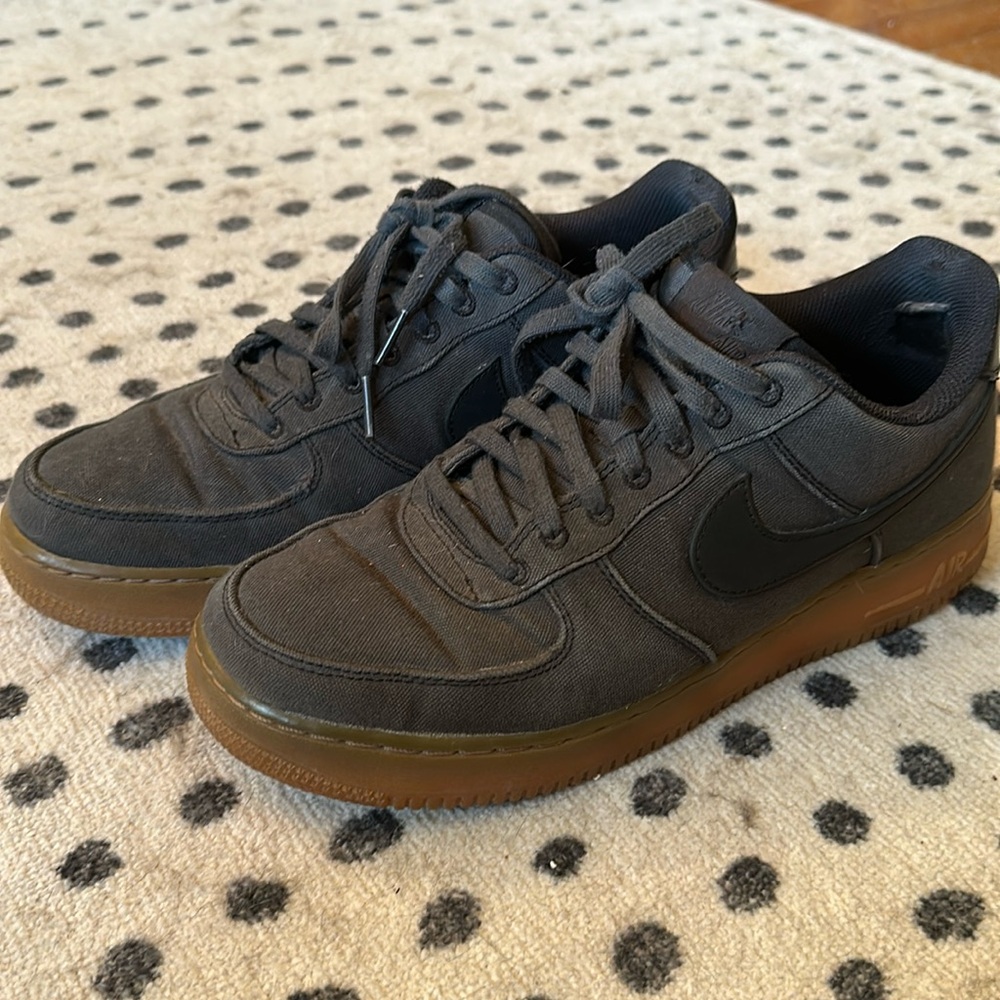 Nike Air Force One, Gray/Black, Vegan